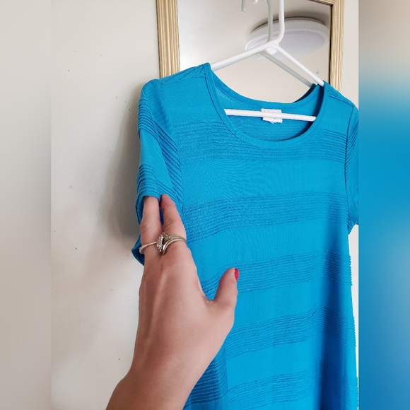 NWOT lularoe flounder blue summer layering dress - Picture 13 of 16